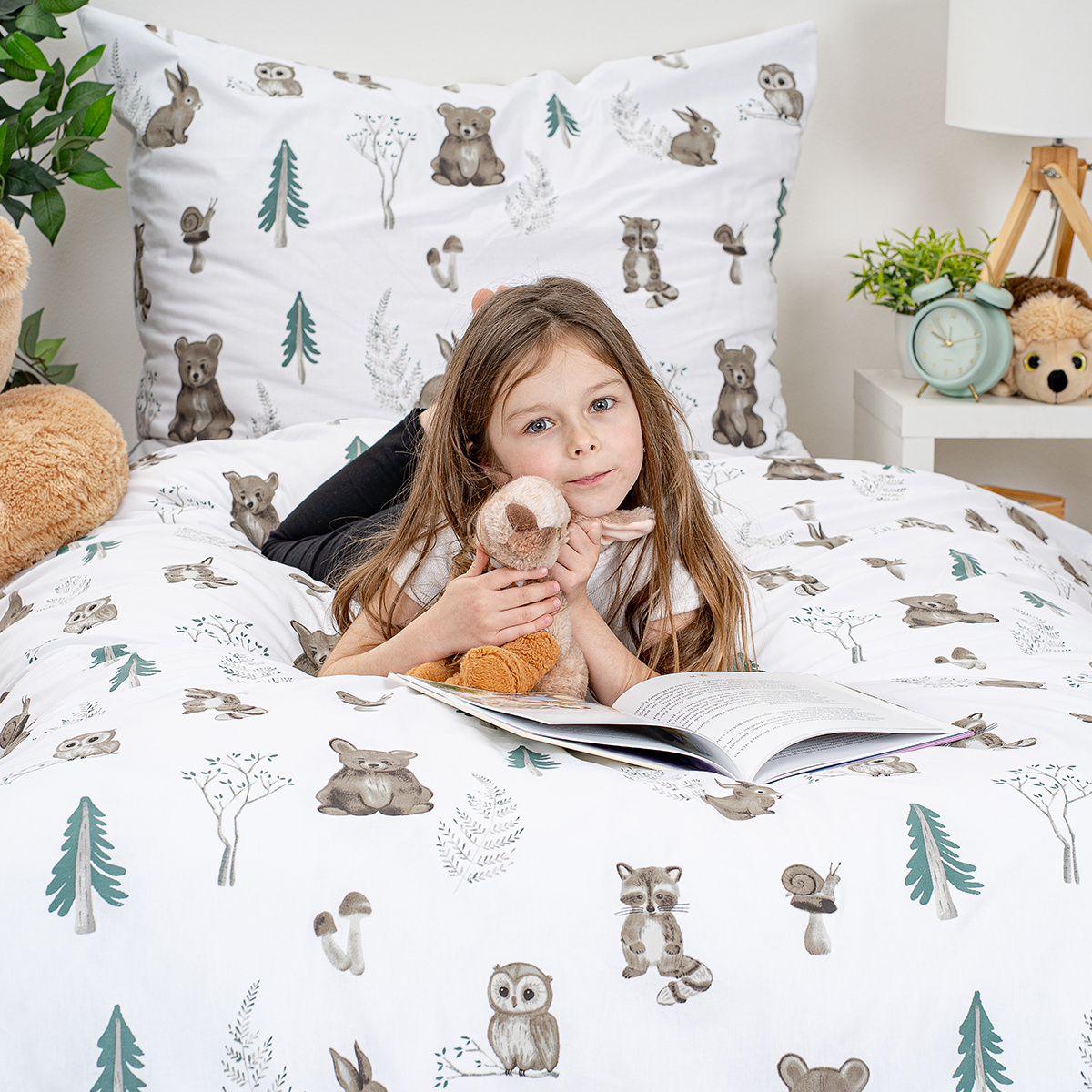 4Home Bavlnené obliečky Forest Friends, 140 x 200 cm, 70 x 90 cm – Obrázok 2