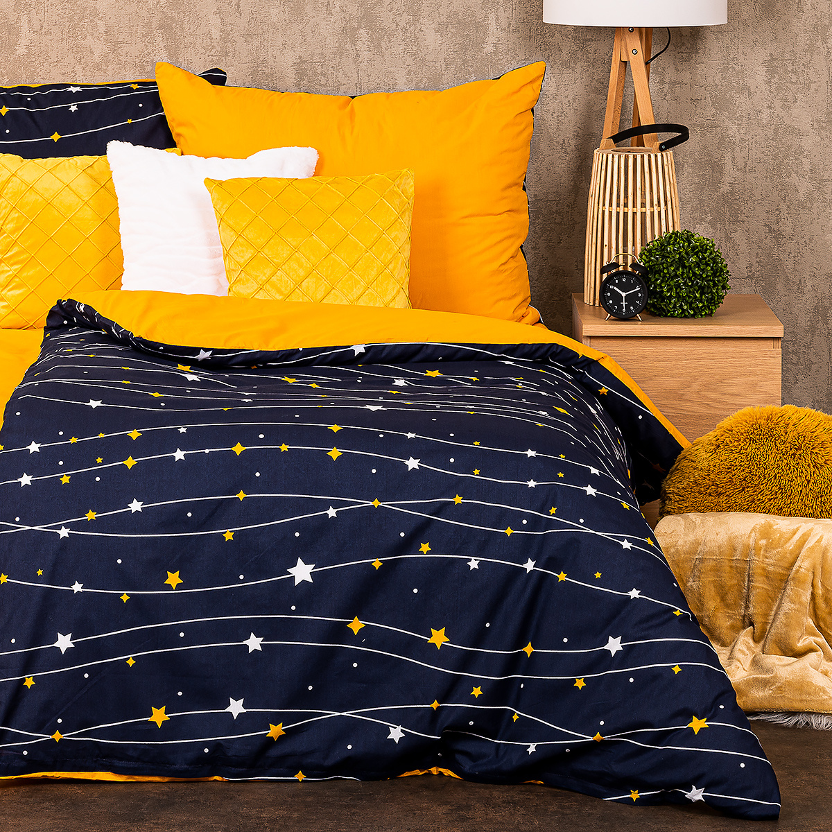 4Home Bavlnené obliečky Night sky, 140 x 200 cm, 70 x 90 cm, 140 x 200 cm, 70 x 90 cm