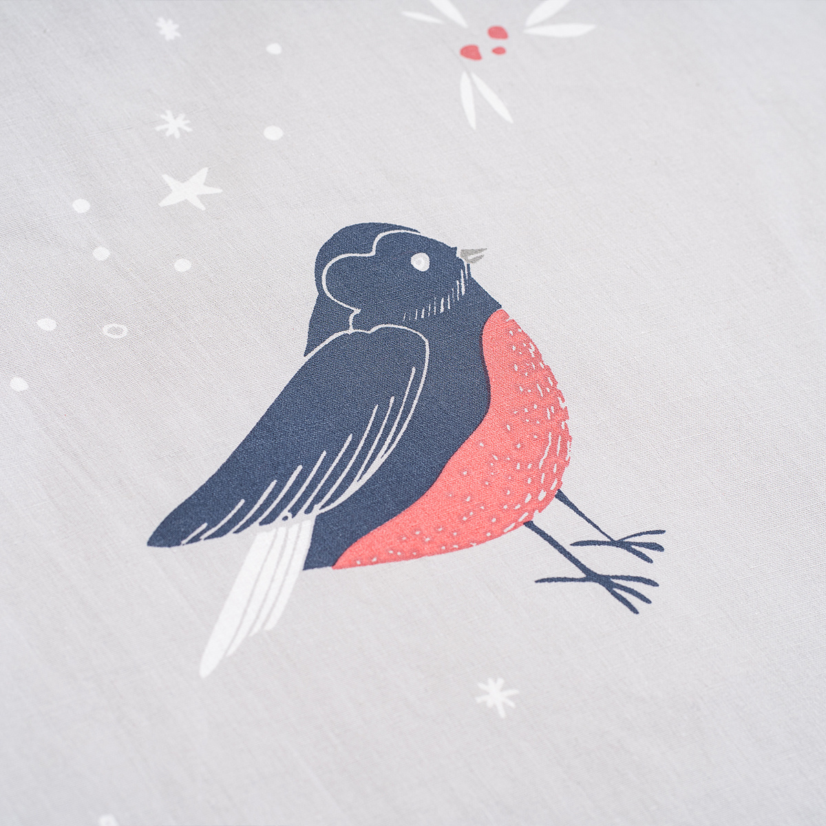 4Home Bavlnené obliečky Winter Robin, 140 x 220 cm, 70 x 90 cm – Obrázok 2