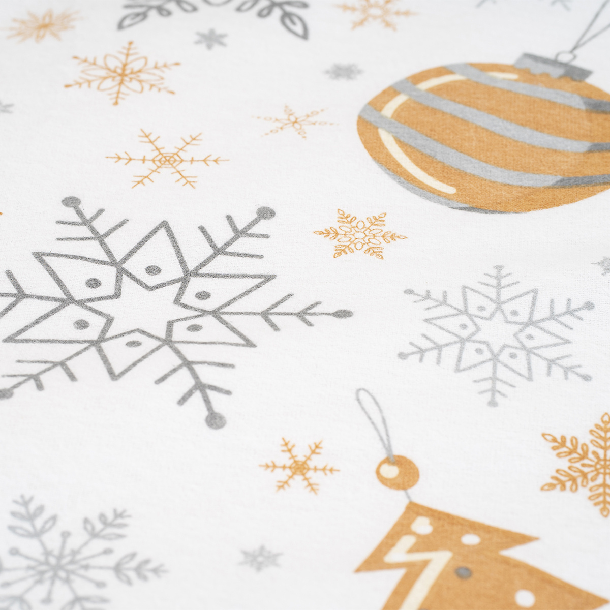4Home Flanelové obliečky Golden Xmas Night, 140 x 220 cm, 70 x 90 cm – Obrázok 7