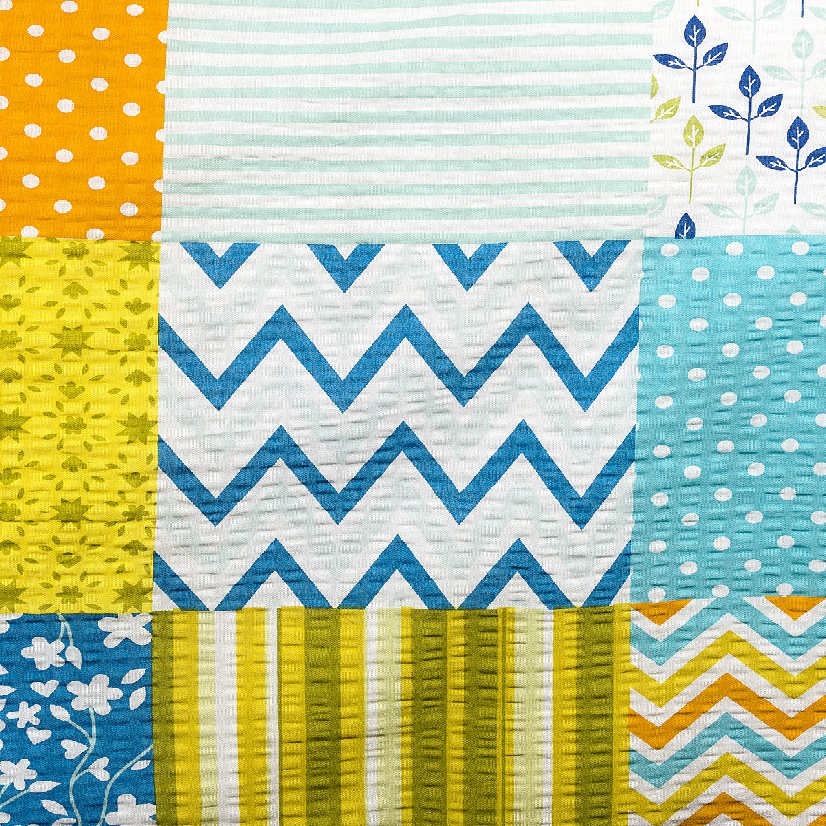 4Home Krepové obliečky Patchwork blue, 140 x 200 cm, 70 x 90 cm, 140 x 200 cm, 70 x 90 cm – Obrázok 3