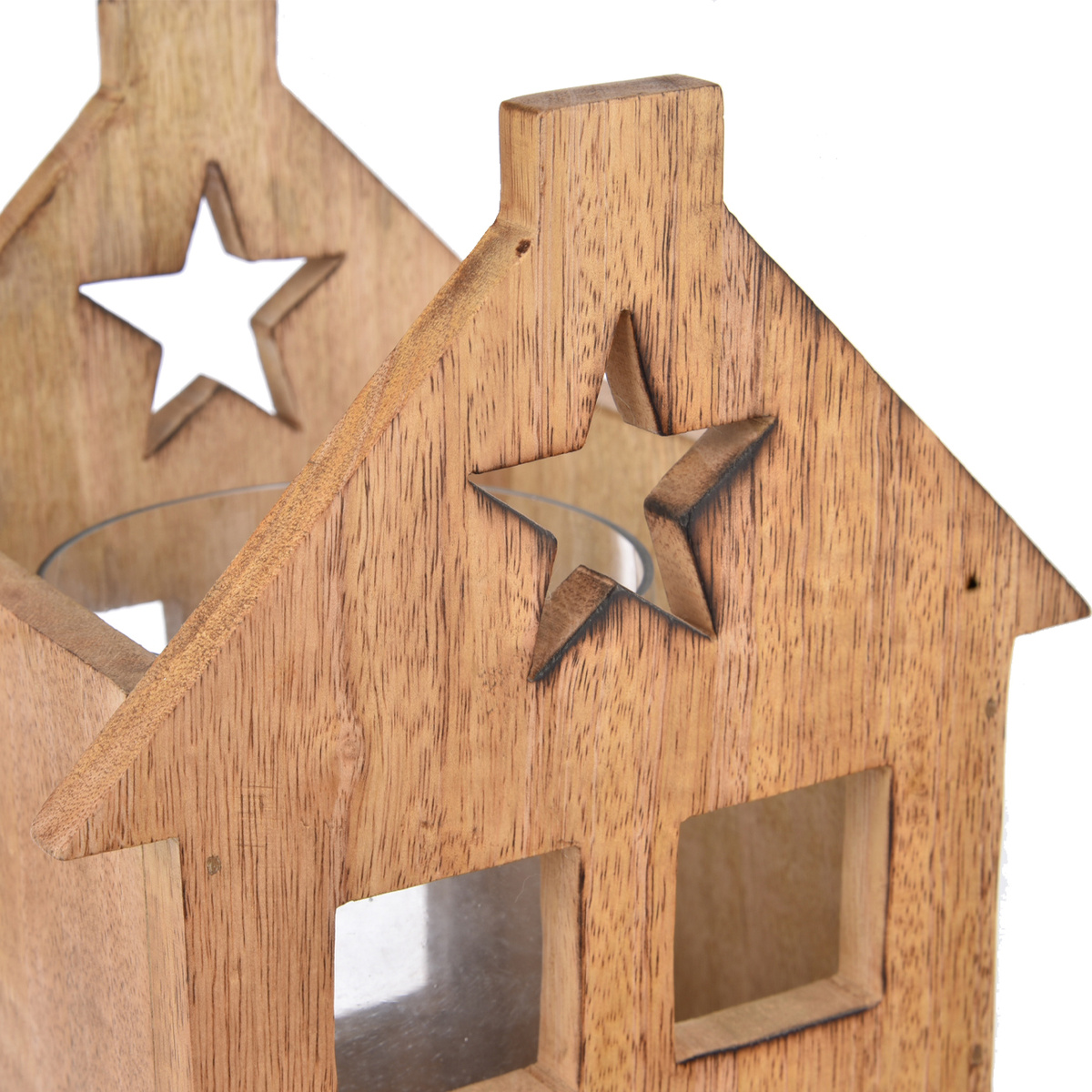 4Home Lampáš z mangového dreva Shining Star, 18 x 15 x 25 cm – Obrázok 3