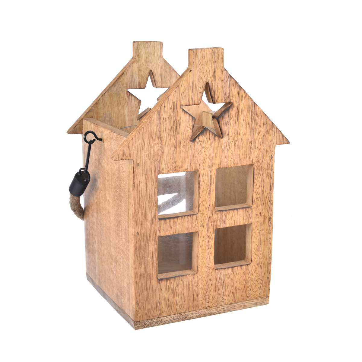 4Home Lampáš z mangového dreva Shining Star, 18 x 15 x 25 cm – Obrázok 4