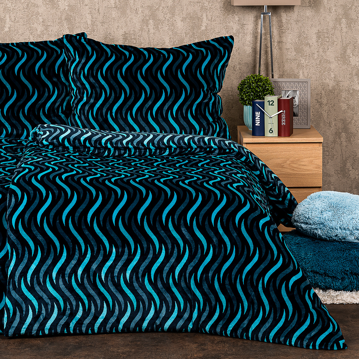 4Home Obliečky Wave mikroflanel, 160 x 200 cm, 70 x 80 cm – Obrázok 4