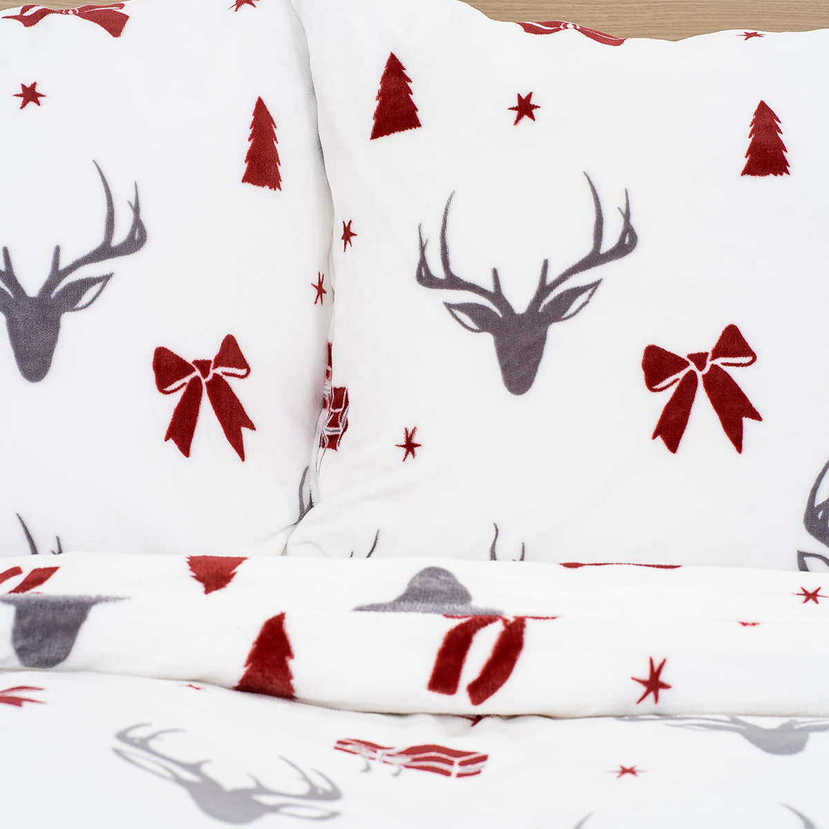 4Home Obliečky mikroflanel Stag & Bows, 140 x 200 cm, 70 x 90 cm – Obrázok 5