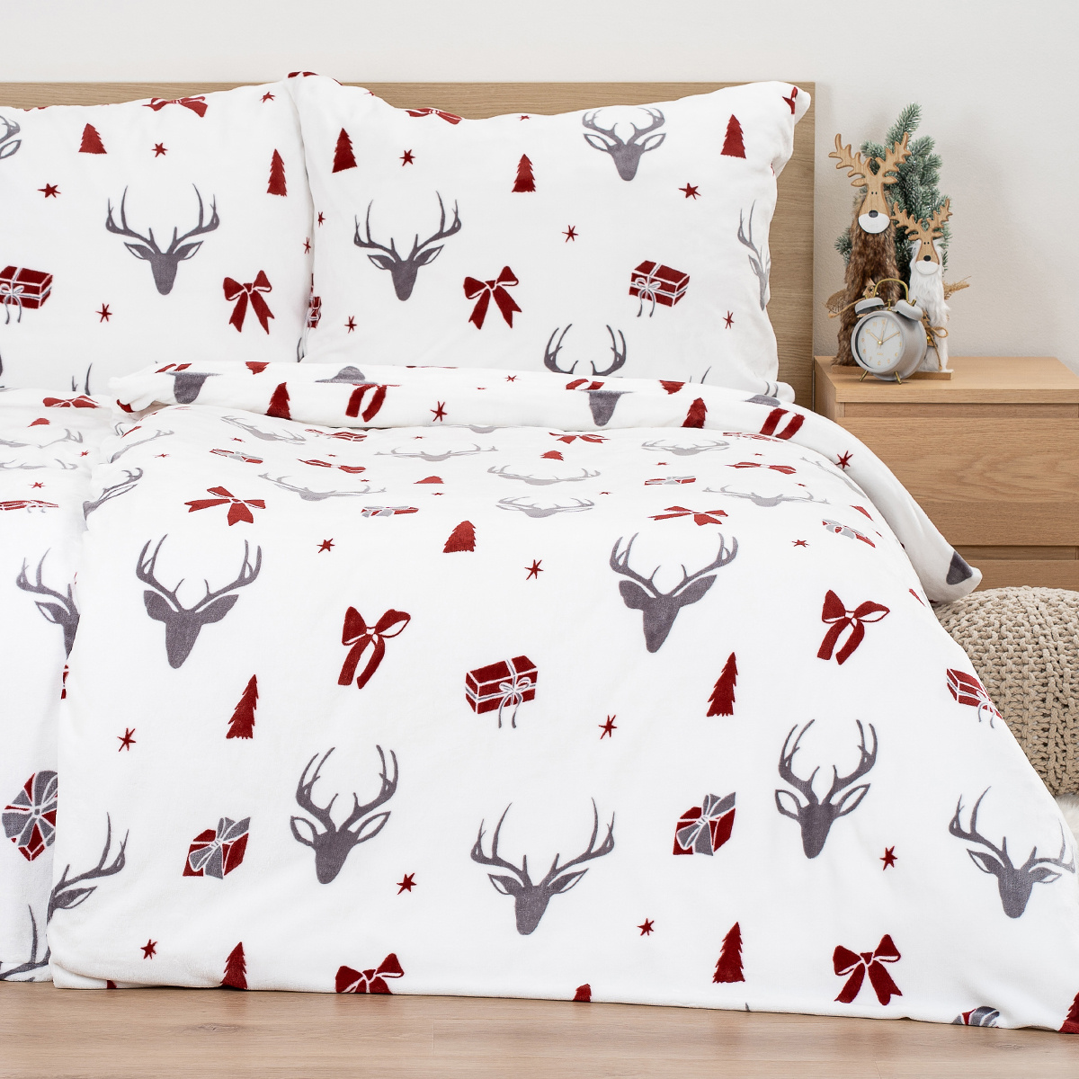 4Home Obliečky mikroflanel Stag & Bows, 140 x 200 cm, 70 x 90 cm – Obrázok 6