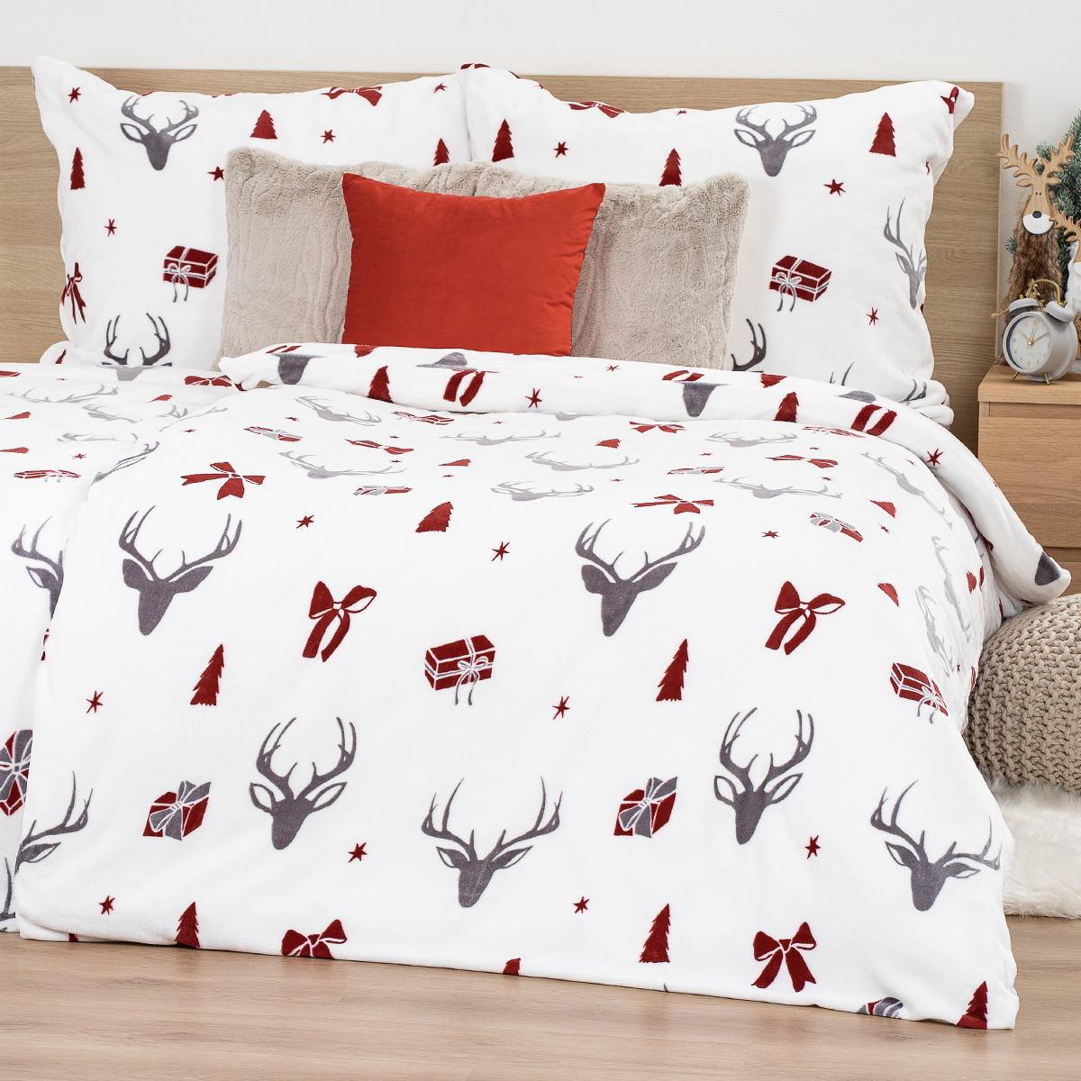 4Home Obliečky mikroflanel Stag & Bows, 140 x 200 cm, 70 x 90 cm – Obrázok 7