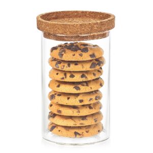 4Home Sklenená dóza na potraviny s vekom Cork, 850 ml, 850 ml