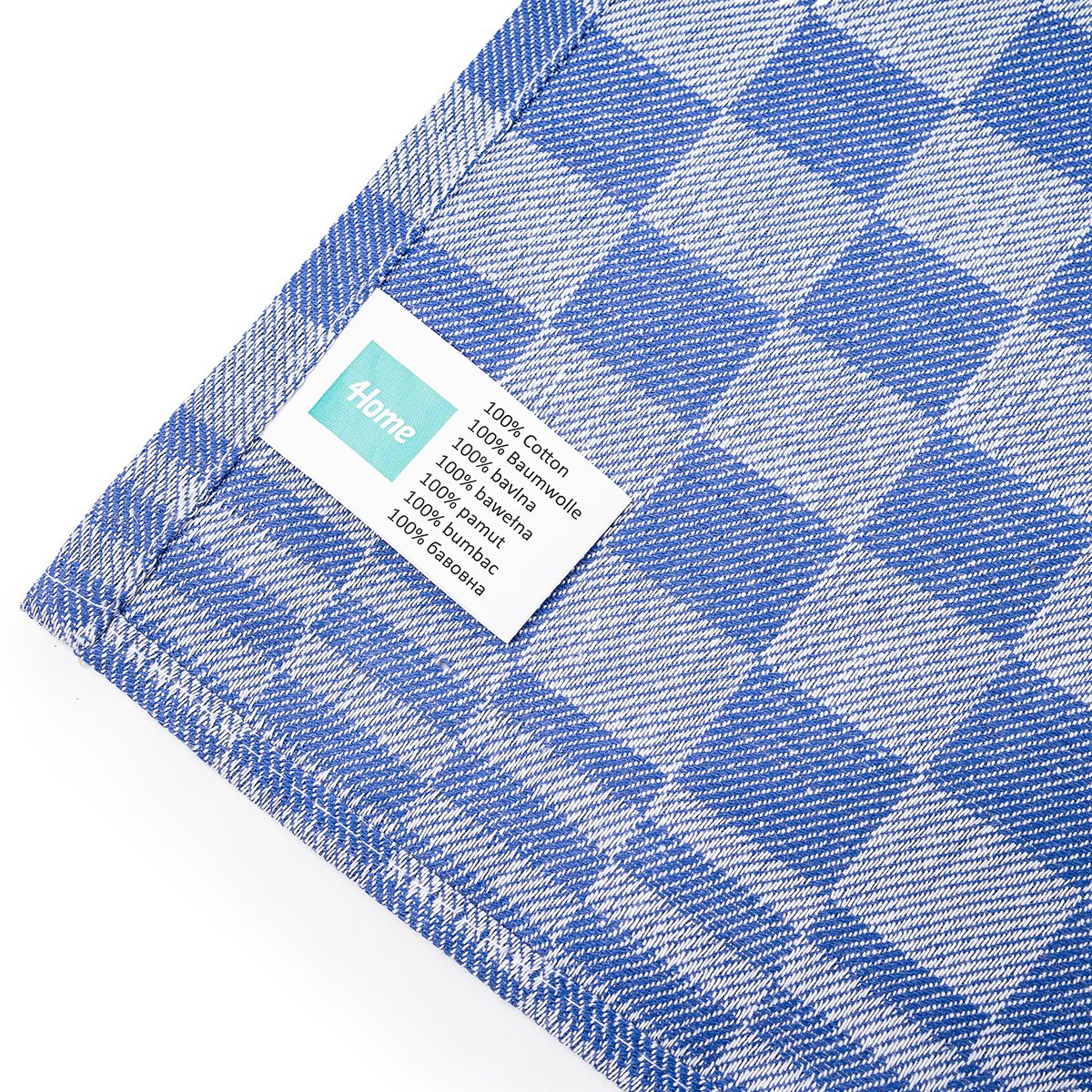 4Home Uterák pracovný Cube blue 50 x 90 cm, sada 3 ks – Obrázok 4