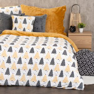 4Home Obliečky mikroflanel Nordic winter, 160 x 200 cm, 70 x 80 cm