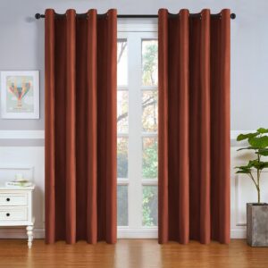 4Home Zatemňovací záves Manila tehlová, 150 x 250 cm