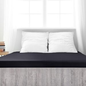 4Home jersey prestieradlo Mako čierna, 180 x 200 cm