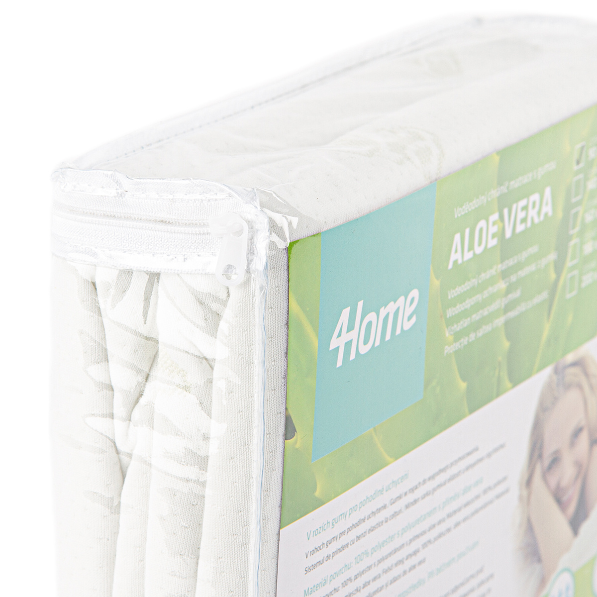4home Aloe Vera Nepriepustný chránič matraca s lemom, 60 x 120 cm – Obrázok 8