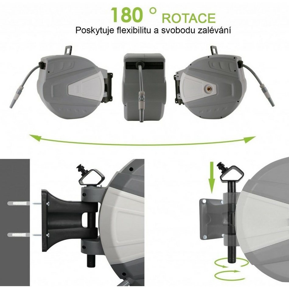 Automatický navijak s hadicou 40 m, XL – Obrázok 3