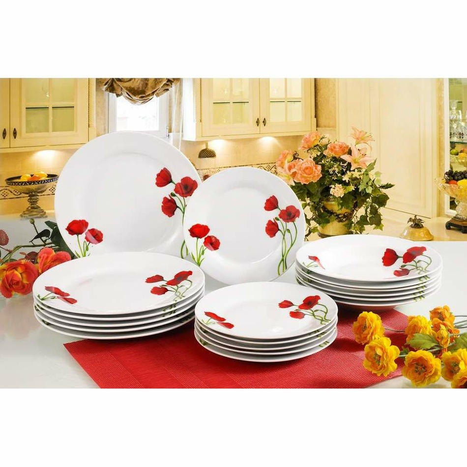 Banquet Red Poppy 18-dielna tanierová súprava – Obrázok 4