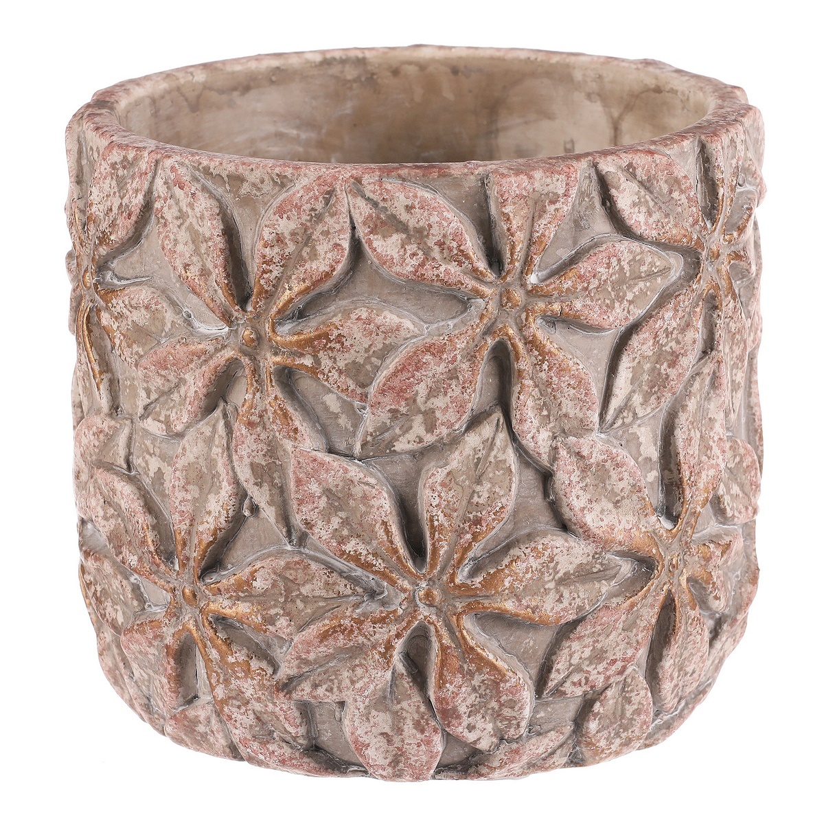 Betónový obal na kvetináč Kvetina M , 15 x 13 cm, pr. 15 cm