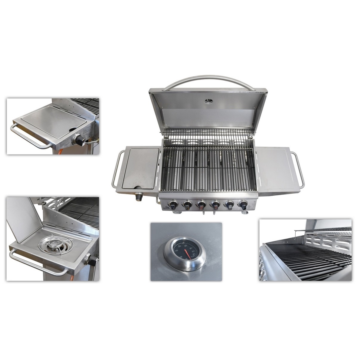 Cattara 99BB006 Plynový pojazdný gril Manhattan, 161 x 161 x 51 cm – Obrázok 4