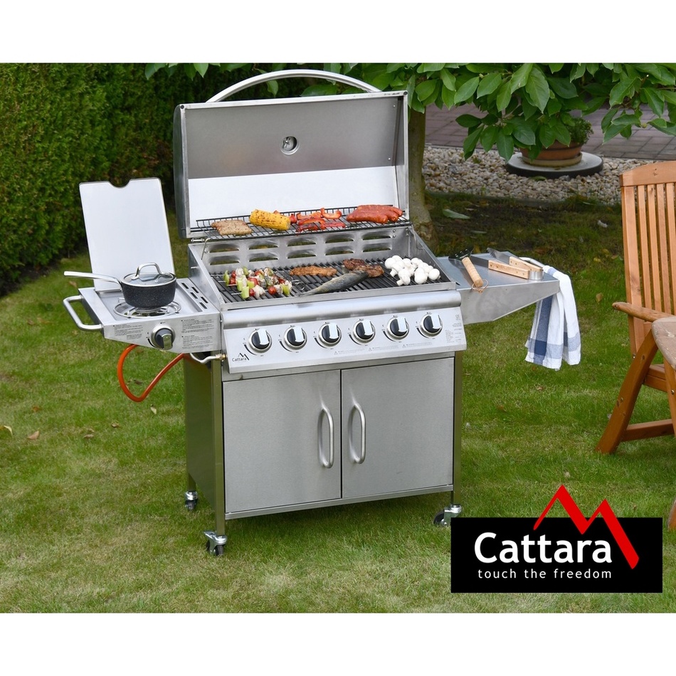 Cattara 99BB006 Plynový pojazdný gril Manhattan, 161 x 161 x 51 cm – Obrázok 7