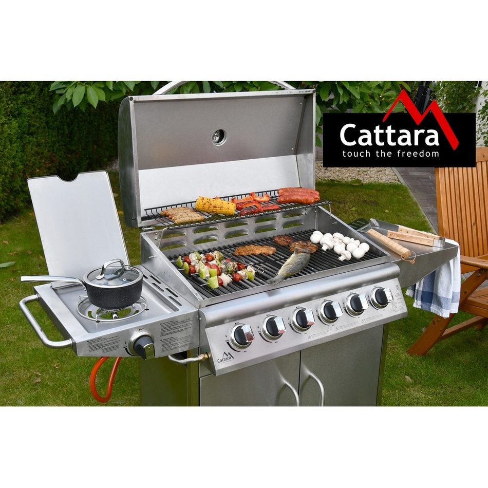 Cattara 99BB006 Plynový pojazdný gril Manhattan, 161 x 161 x 51 cm – Obrázok 8