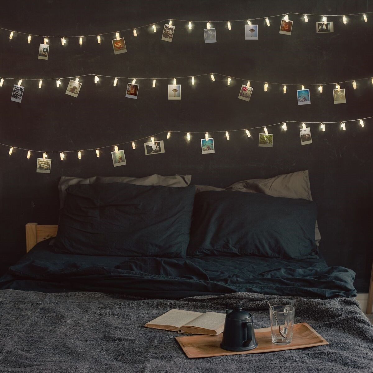 DecoKing Svetelná reťaz na fotografie teplá biela, 20 LED