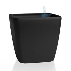 Flower Lover Samozavlažovací kvetináč Quadrato matt čierna, 24 cm, 24 cm