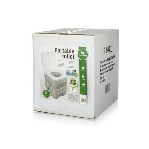 Happy Green Prenosná toaleta 20 l, sivá – Obrázok 17