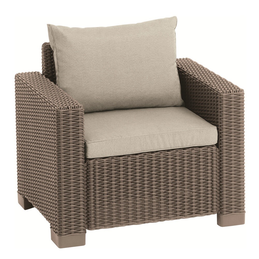 Keter set záhradných kresiel California 83 x 68 x 72 cm, 2 ks, cappuccino – Obrázok 2