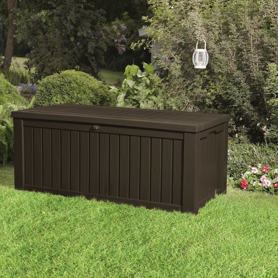 Keter záhradný úložný box Rockwood 570 l, hnedá – Obrázok 4