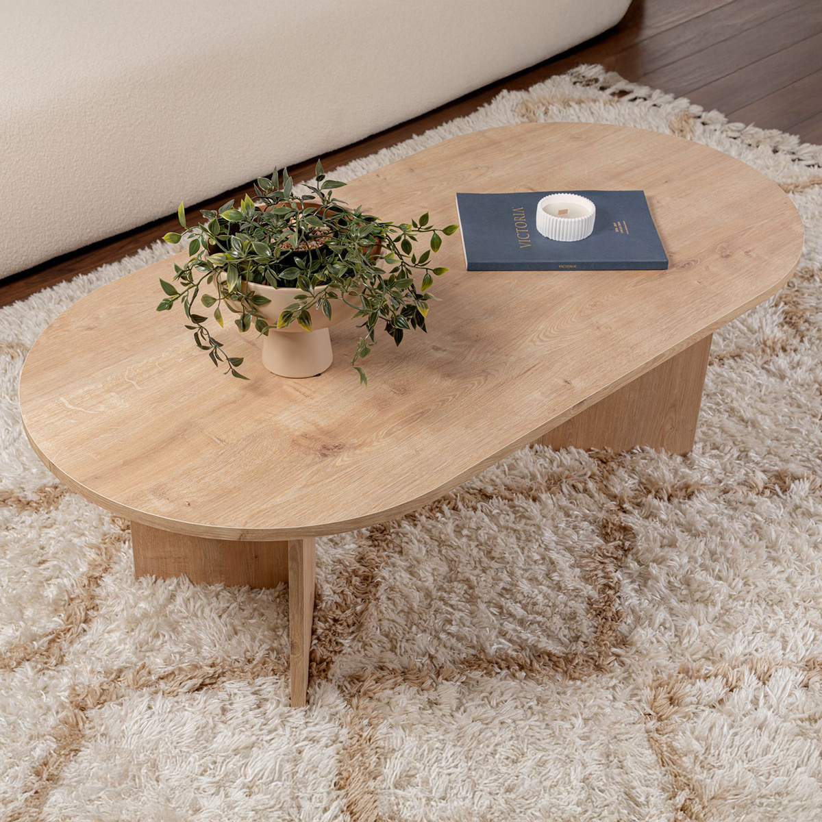 Konferenčný stolík Sable Sapphire Oak – Obrázok 3