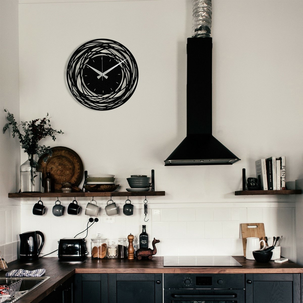 Nástenné hodiny Black Nest S022 , 48 x 48 cm – Obrázok 3