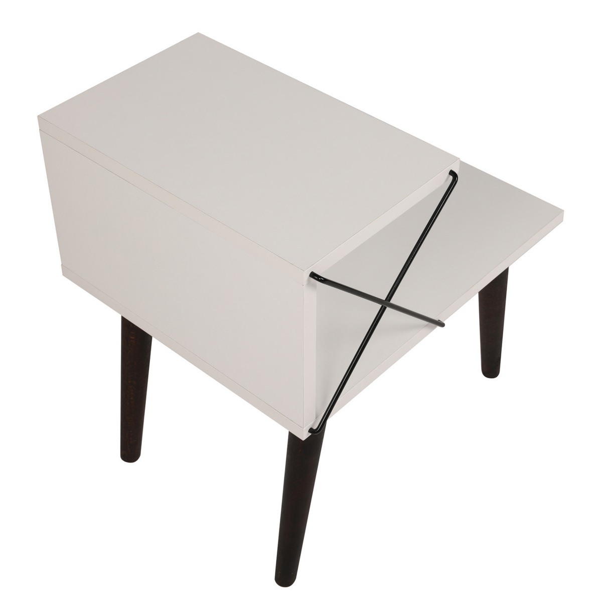Nočný stolík Cross White – Obrázok 2