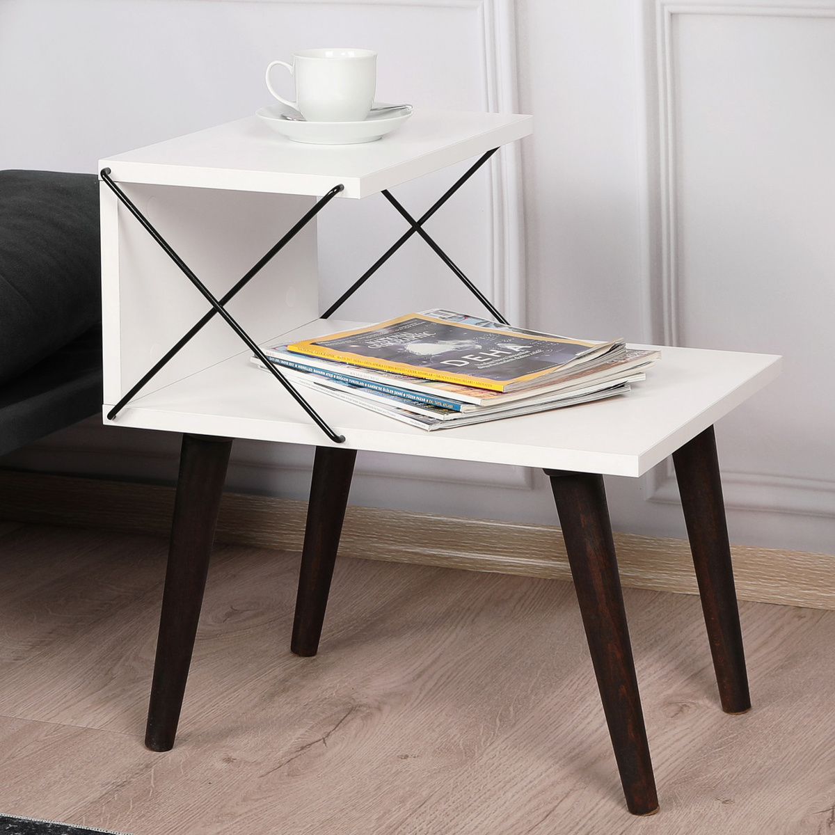 Nočný stolík Cross White – Obrázok 6
