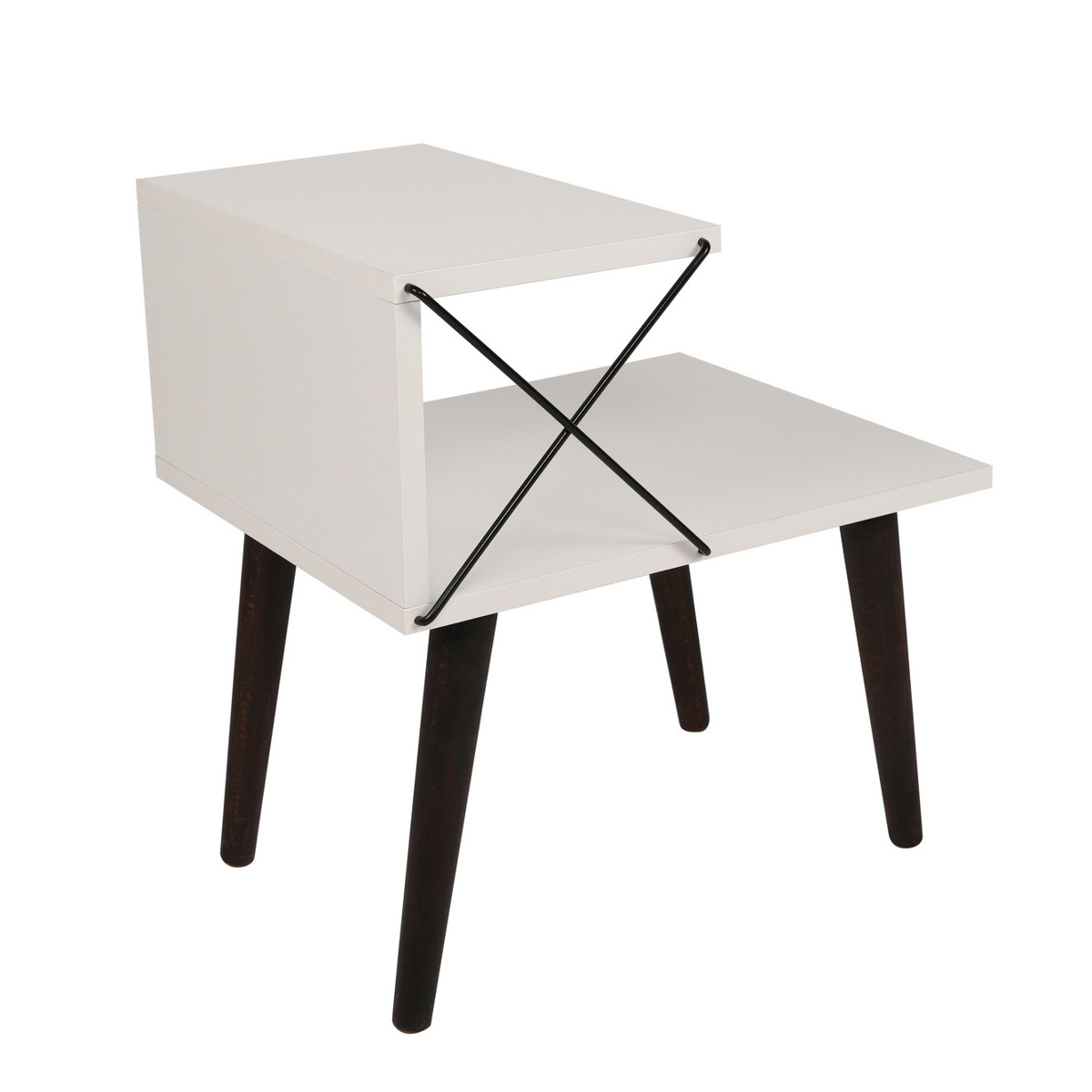 Nočný stolík Cross White