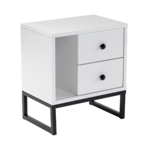 Nočný stolík Glimmer White