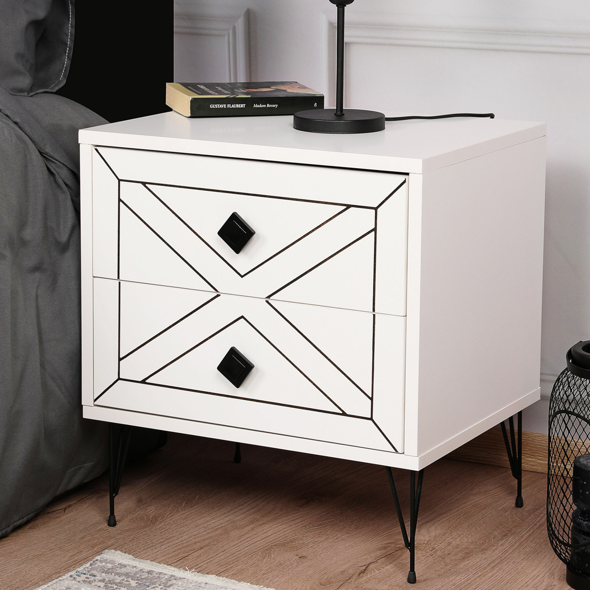 Nočný stolík Luna White – Obrázok 6