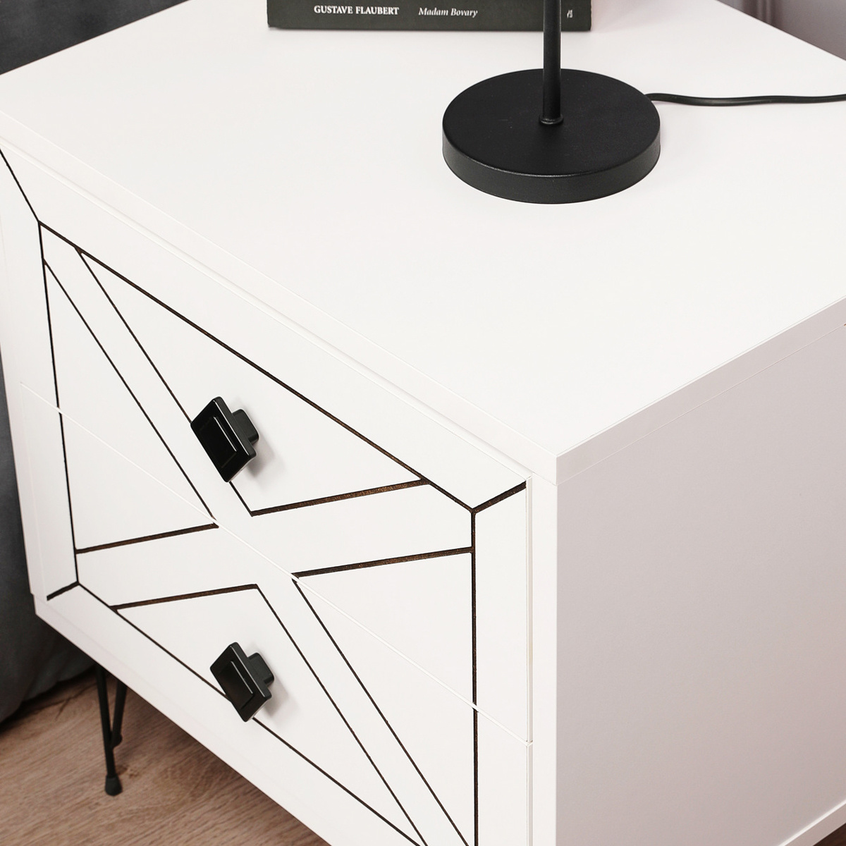 Nočný stolík Luna White – Obrázok 7