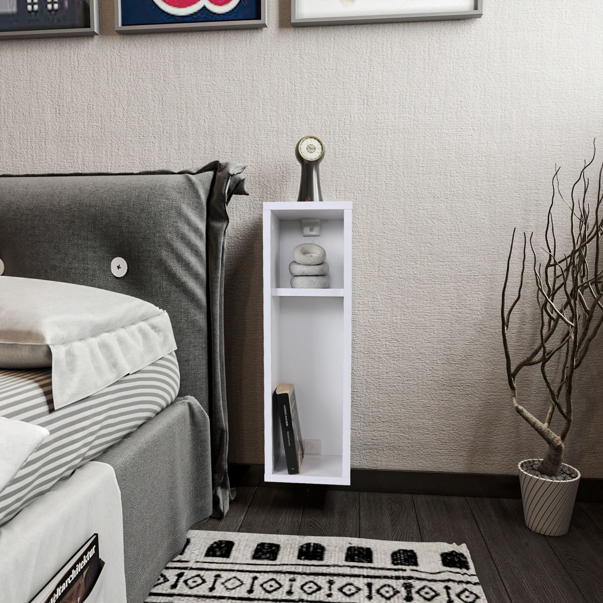 Nočný stolík Turra White – Obrázok 4