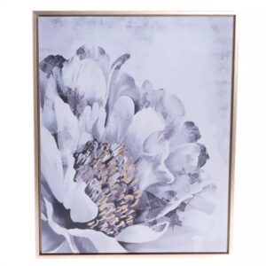 Obraz na plátně v rámu Pivoňka – zlatotisk , 40 x2,5 x 50 cm