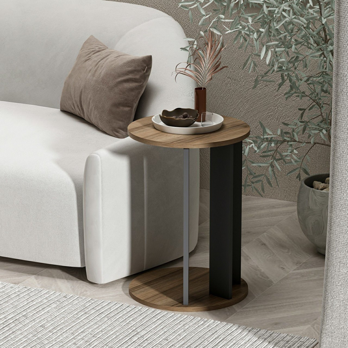 Odkladací stolík Ema Walnut – Obrázok 5