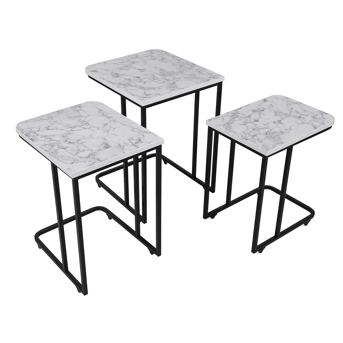 Odkladací stolík Metal Zigon, 3 ks – Obrázok 2
