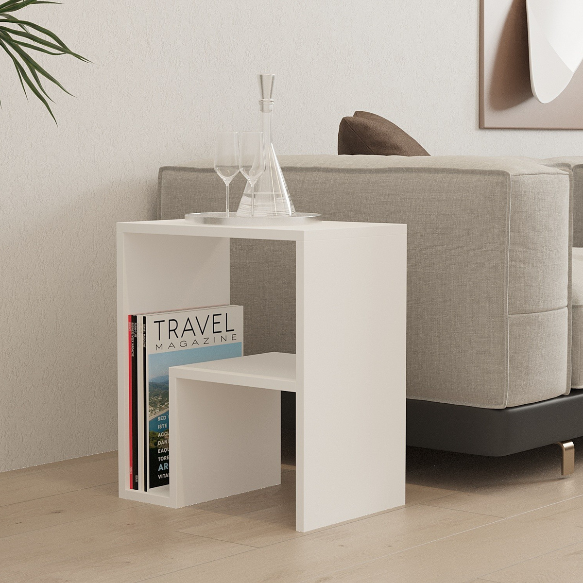 Odkladací stolík Yepa White – Obrázok 2