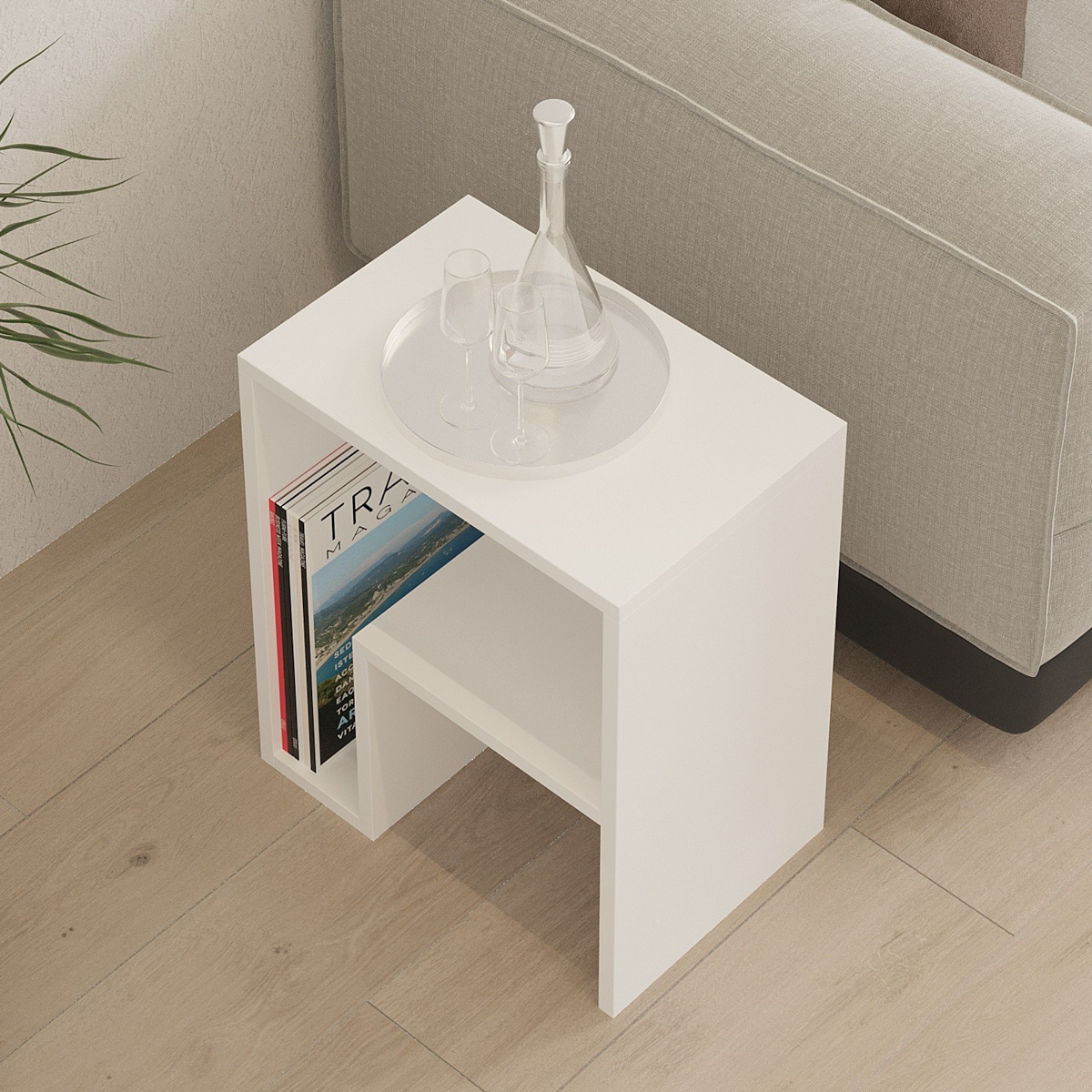 Odkladací stolík Yepa White – Obrázok 3