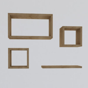 Polička Babi Sapphire Oak, 4 ks