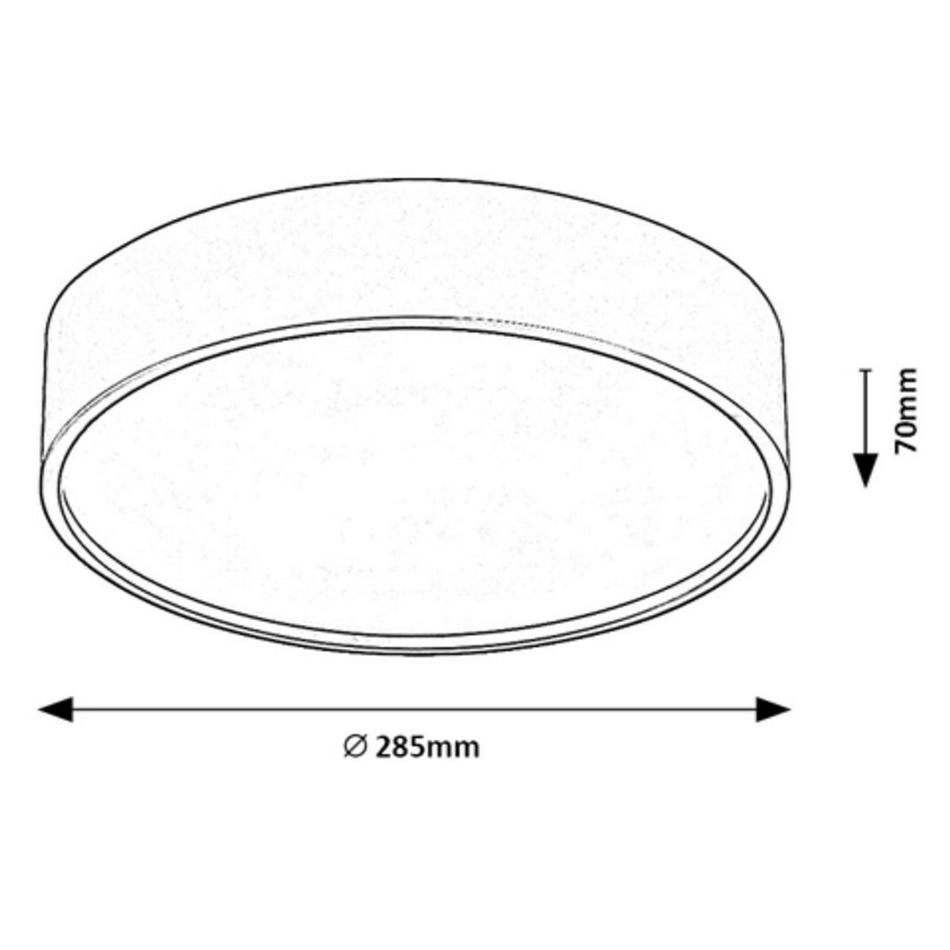 Rabalux 75011 stropné LED svietidlo Larcia, 19 W, čierna – Obrázok 4