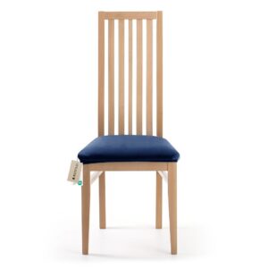 Restilo Napínací poťah na sedák na stoličku indigo, 40 x 40 + 5 cm