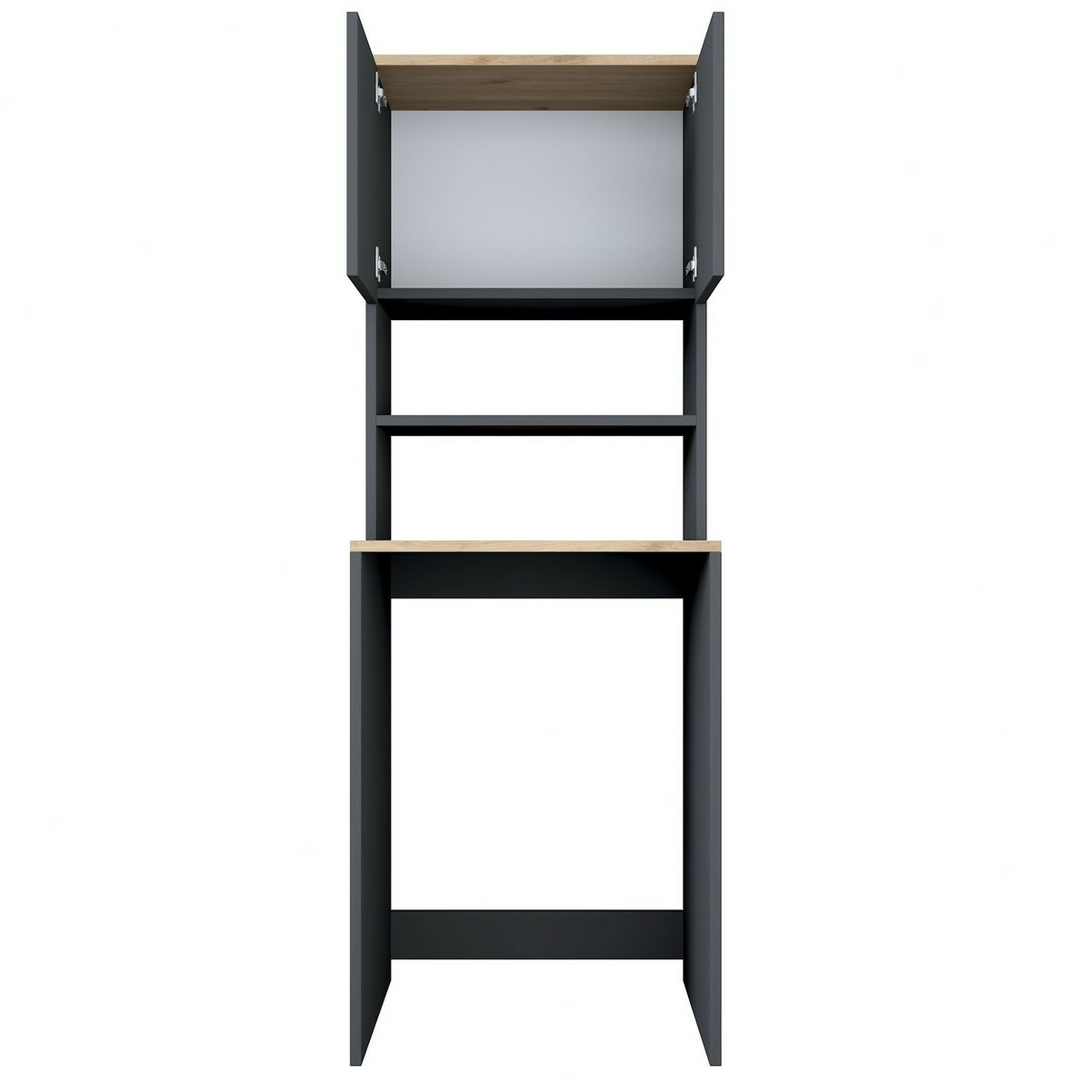 Skriňa nad práčku Karin Anthracite and Walnut – Obrázok 2