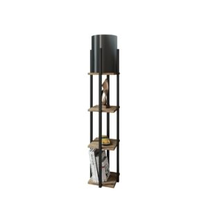 Stojacia lampa Nora – Black, Natural