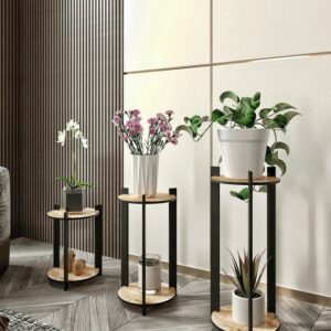 Stojan na kvety Flower Desk Round – Oak
