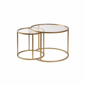 Súprava konferenčných stolíkov Aurum Gold 60 cm, 2 ks