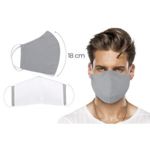 Bellatex Ústne bavlnené rúško UNI sivá – veľké, XL